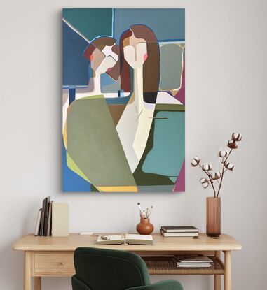 Bold Mid century modern strong colourful women 