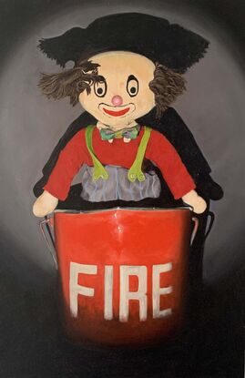 Clown in Fire Bucket