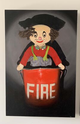 Clown in Fire Bucket