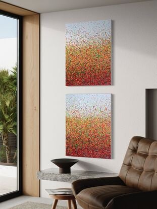 Red earth Uluru Australiana Abstract  Painting