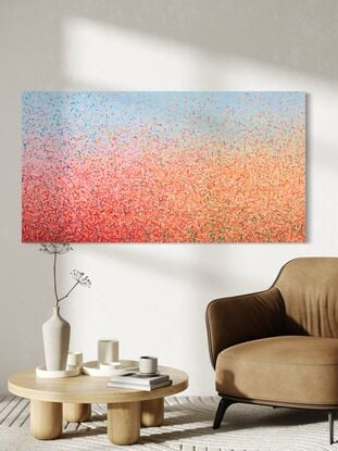 Red earth Uluru Australiana Abstract  Painting Neon Painting