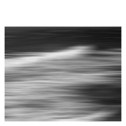 black and white seascape in abstract form