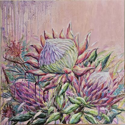 King Protea blooming with pride 