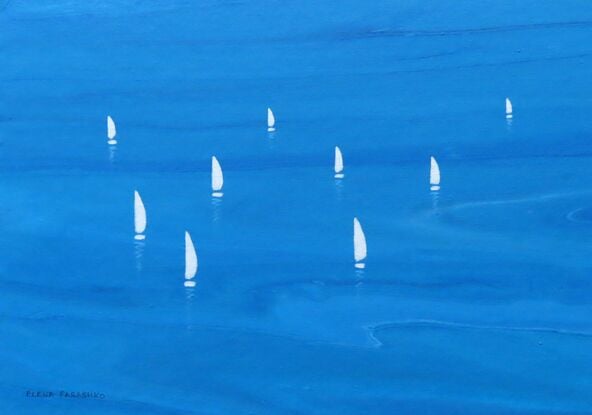 white sailing boats on blue sea