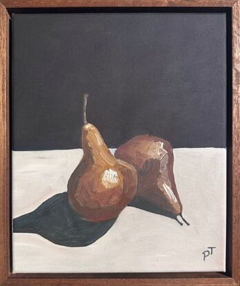 Brown pears. Moody tones.