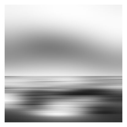 black and white seascape in abstract form