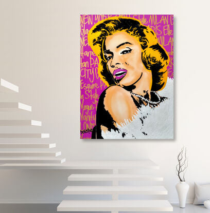 pop art style Marilyn Monroe