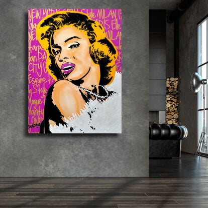 pop art style Marilyn Monroe