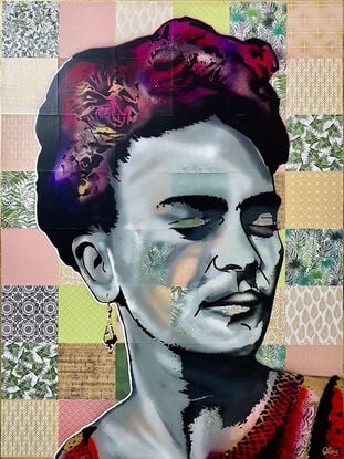 Frida Kahlo pop art  paper tiles