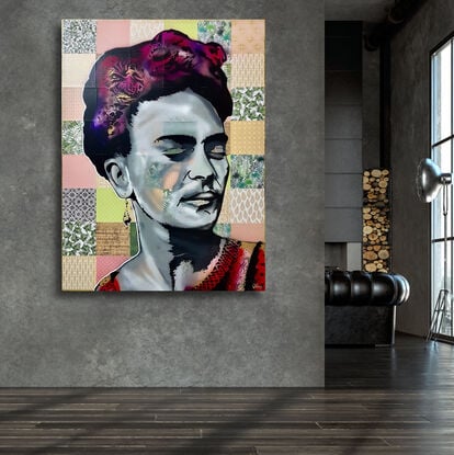 Frida Kahlo pop art  paper tiles