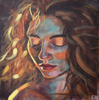 Contemporary Painting Portrait of Girl