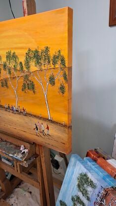 Football practice at an Australian outback BBQ
Now available for sale
ejcairnsart@hotmail.com
Original painting on stretched canvas ready to hang.
91.4cm X 60.9cm
Supplied with a certificate of authenticity
