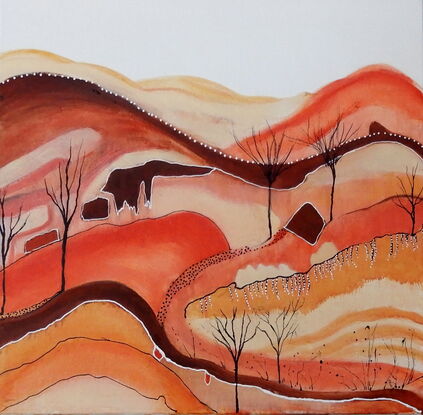 Abstract landscape inspired by the Red Centre