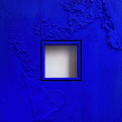 abstract yves klein blue painting