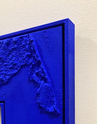 abstract yves klein blue painting