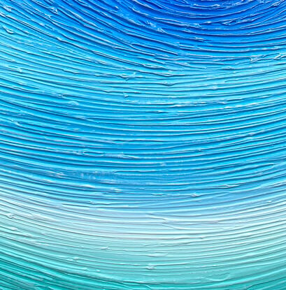 textured abstract textured wave coming onto the sand. Blues, greeny blues and beige. 