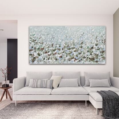 large flower field artwork