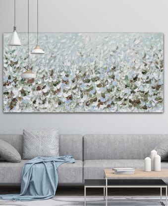 large flower field artwork