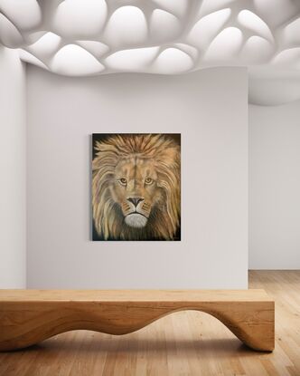 Portrait of the King of the jungle 