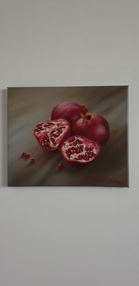 Pomegranate with seeds