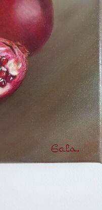 Pomegranate with seeds