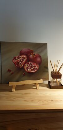 Pomegranate with seeds