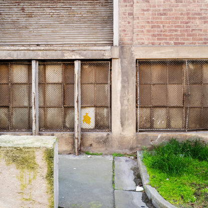 A detail from the Woolsheds at Port Adelaide whuch reminded me of a Mondrian painting