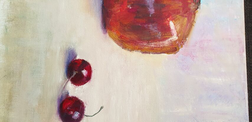 Pomegranate with cherries