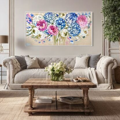  Australiana floral hydrangea peony  country style 