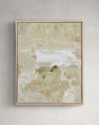 Green oxidised yellow spring breeze tea hojicha nature  abstract artwork