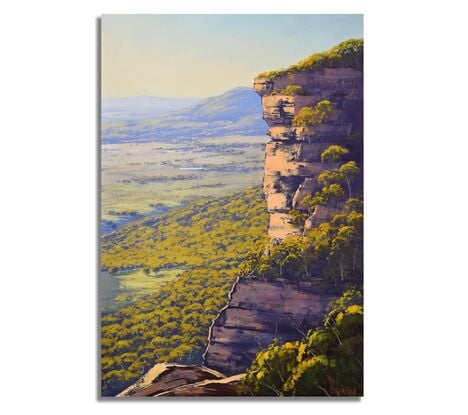 Blue mountains painting