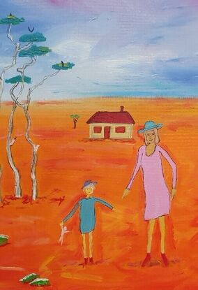 Family in the Outback.