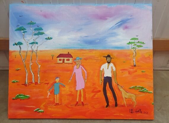 Family in the Outback.