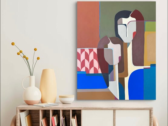 Bold Mid century modern strong colourful women 