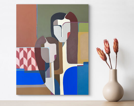 Bold Mid century modern strong colourful women 