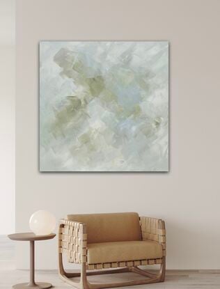 soft green abstract art