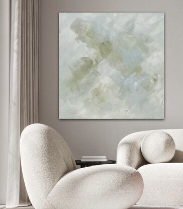 soft green abstract art