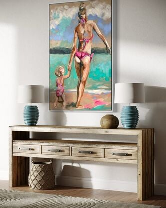 Beach coast ocean  beach  beach house island palm tree pandanus  surfboard surfer girl 