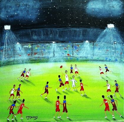 Grand Final 2024 

Original painting on canvas 40cm x 40cm



#football #Australianrules #australia #nightfootball #ejcairnsart #ejcairns #stars #starrynight 