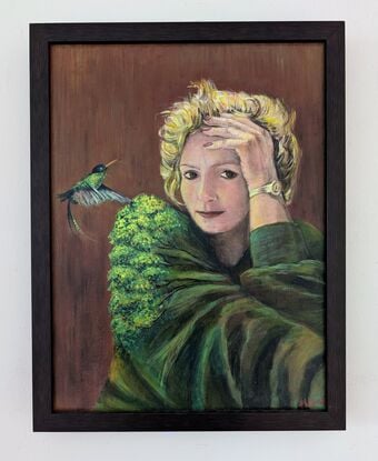 woman with bird