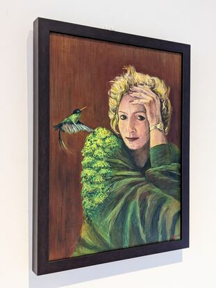 woman with bird