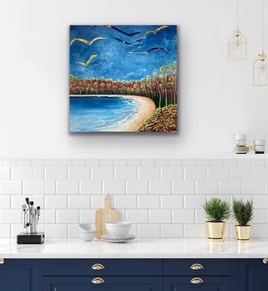 Abstract beach scene 