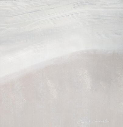 abstract seascape in grey, white and cream