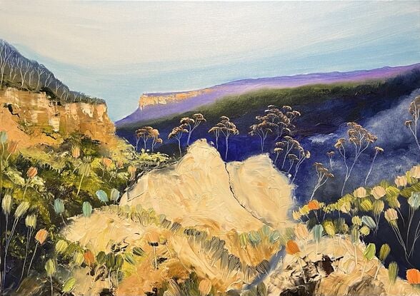 A view of The Jamison Valley in Sydneys Blue Mountains