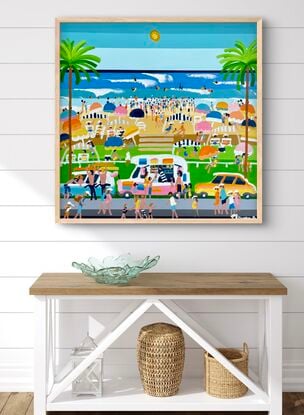 Naive beach landscape 