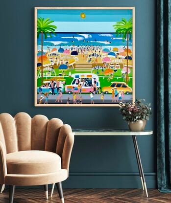 Naive beach landscape 