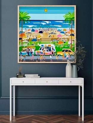 Naive beach landscape 