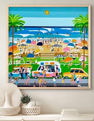 Naive beach landscape 