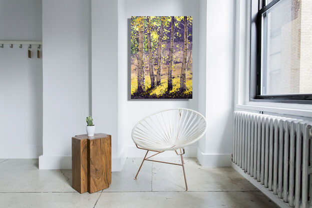 poplar trees painting