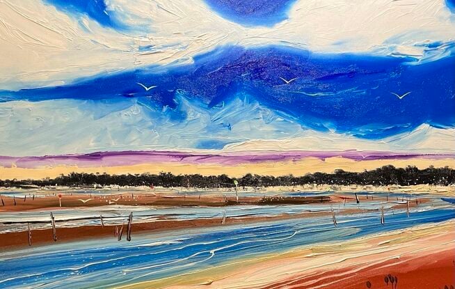 "Inspired by Merimbula Lake on the far South Coast of NSW